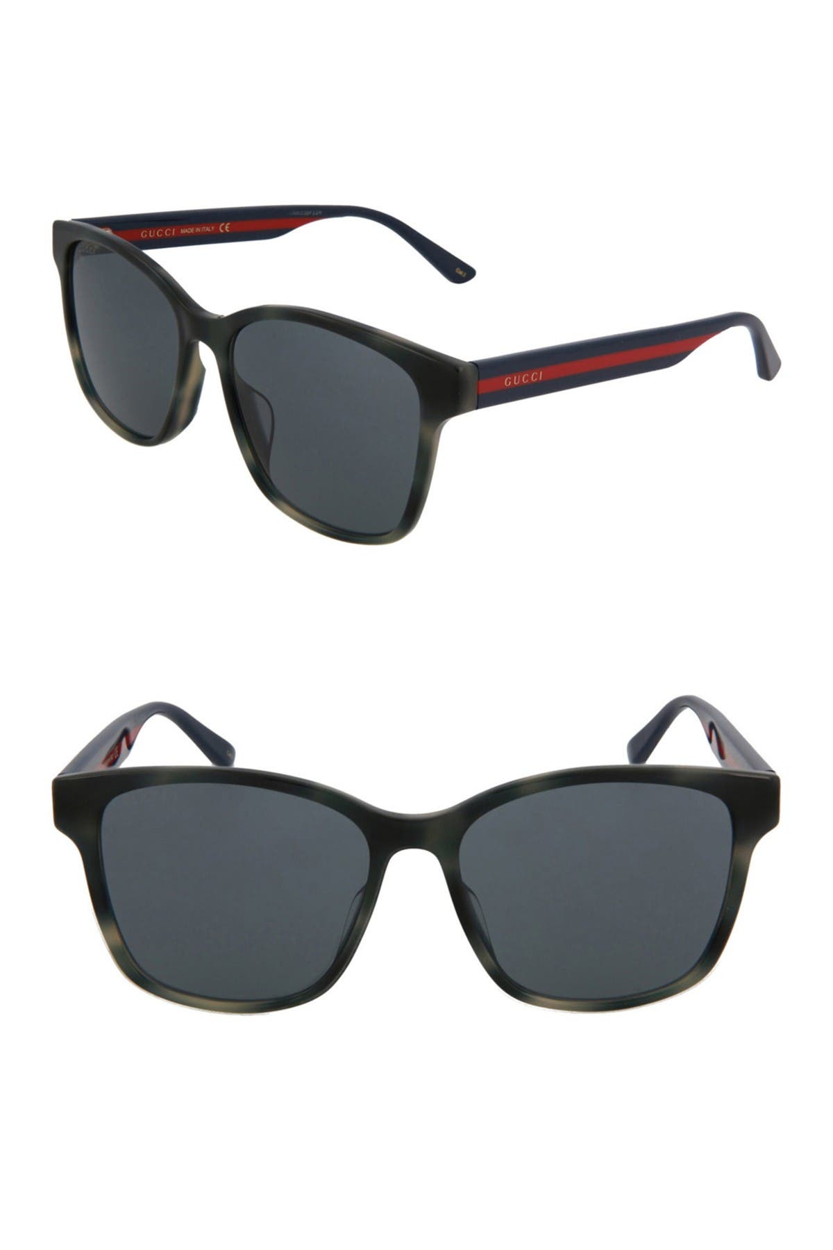 gucci 56mm core square sunglasses