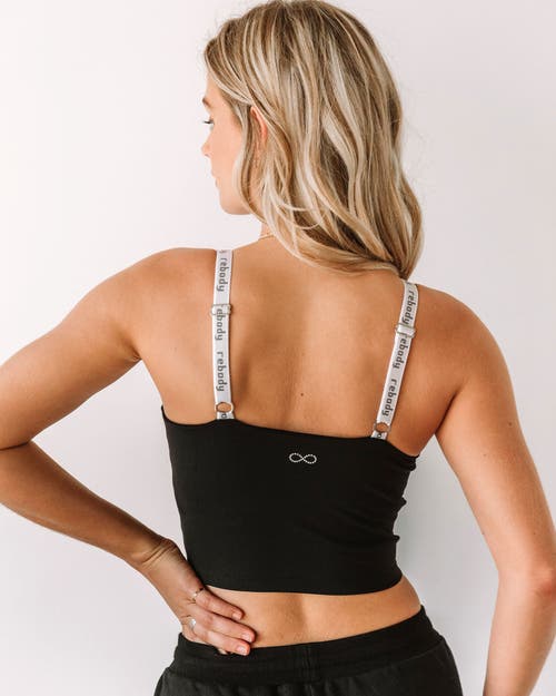 Rebody Active Maia Cloudlux Longline Bra In Metropolis Black