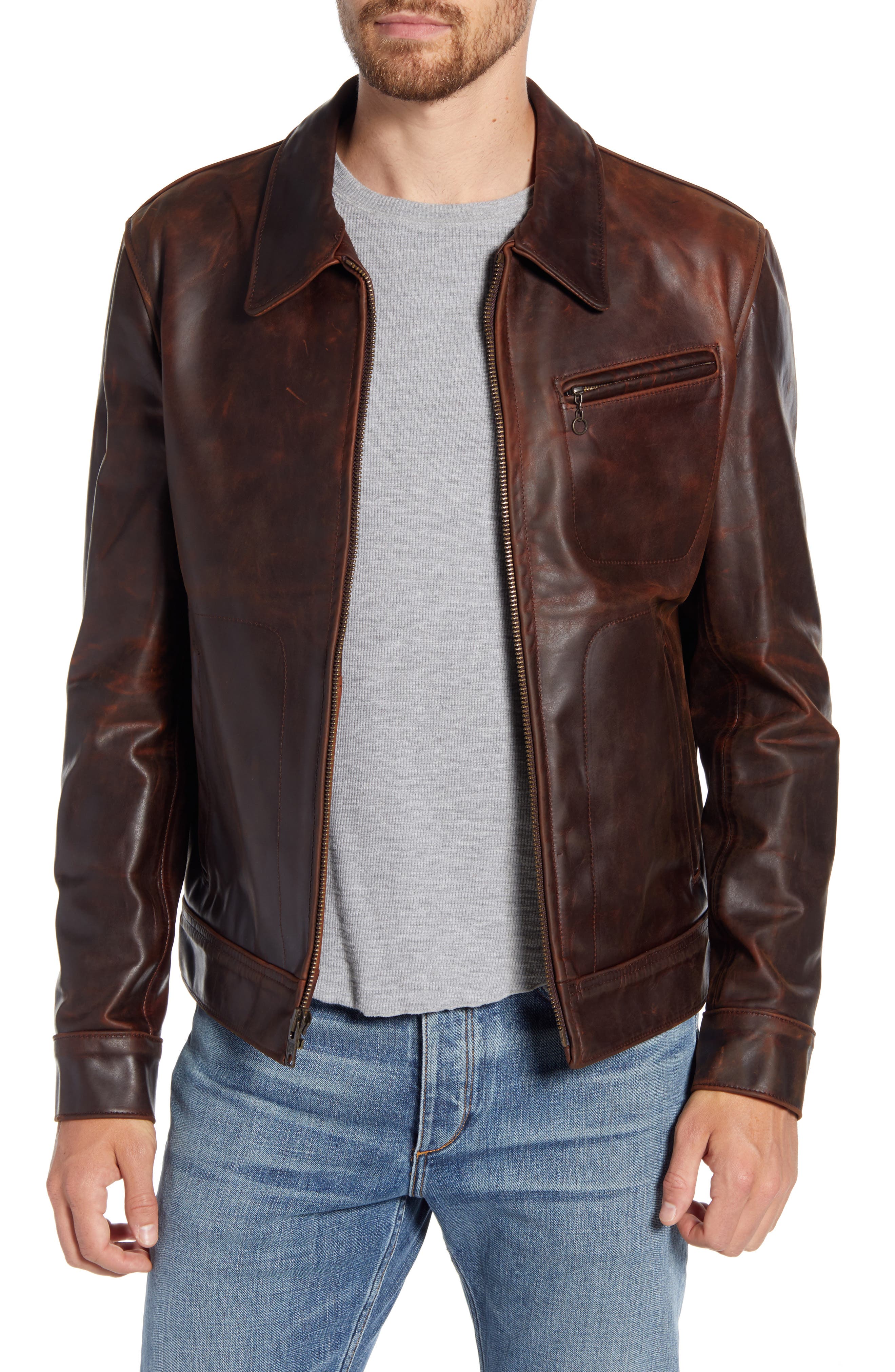 leather jacket mens nordstrom rack