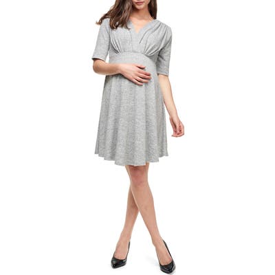 Maternal America Empire Waist Stretch Maternity Dress
