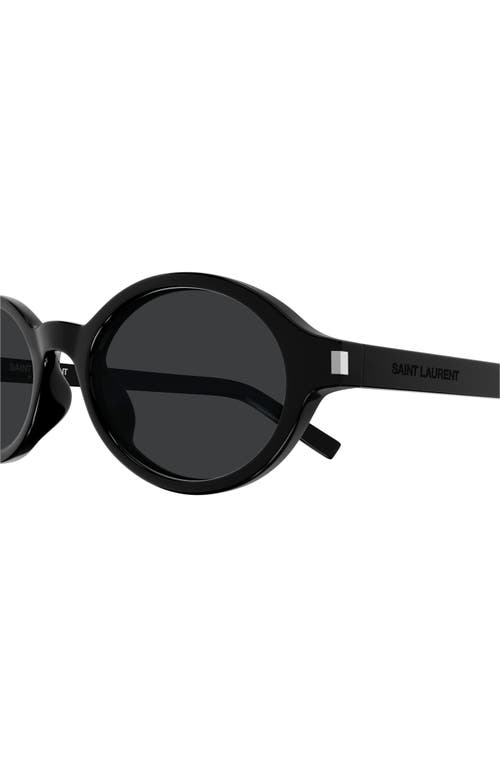 Shop Saint Laurent Jeanne 54mm Rectangular Sunglasses In Black