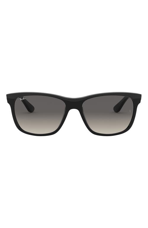 Ray-Ban 'Wayfarer' 58mm Aviator Sunglasses in Black/Grey Gradient at Nordstrom