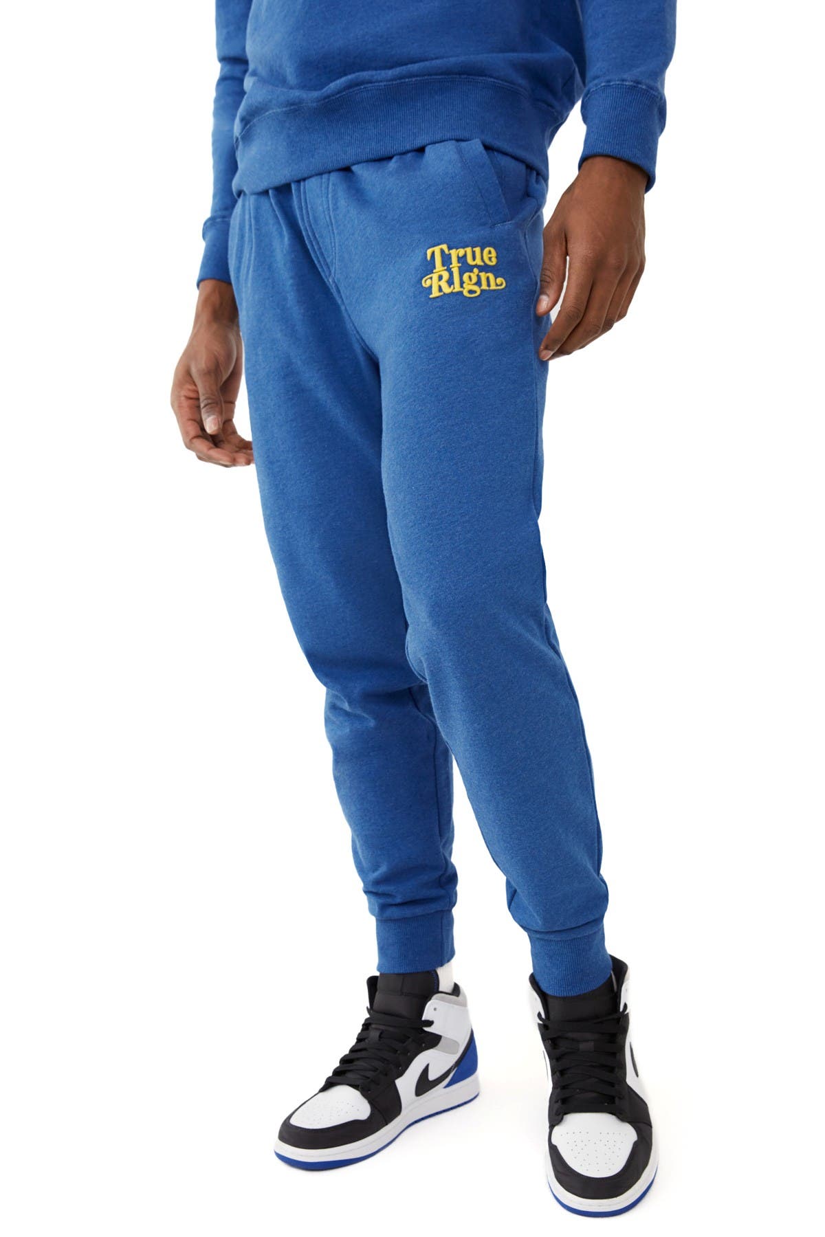 blue true religion joggers