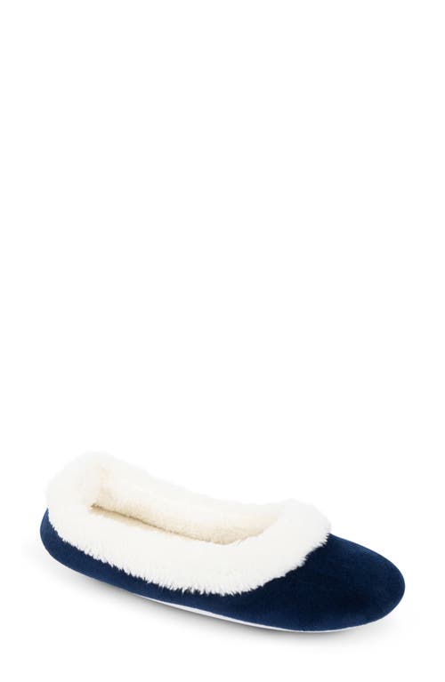 patricia green angelina fleece slipper in Navy