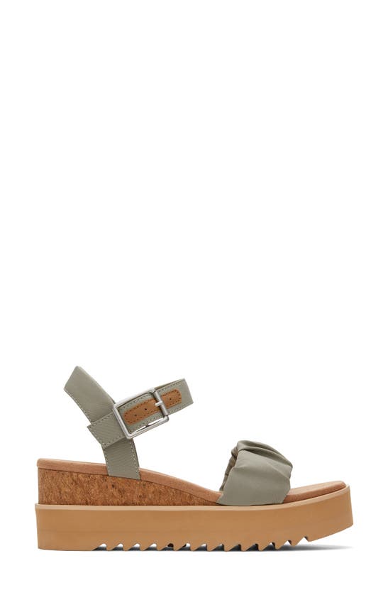 Toms Diana Platform Wedge Sandal In Gray ModeSens