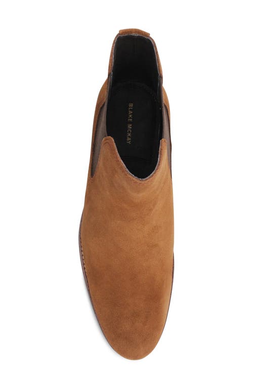 Blake Mckay Davidson Water Repellent Chelsea Boot In Tobacco Suede
