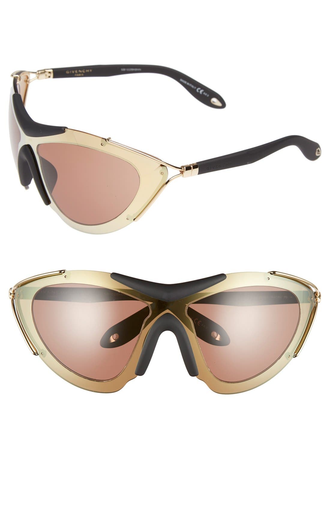 givenchy 99mm shield sunglasses