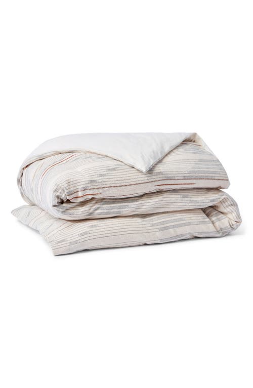 Coyuchi Morelia Jacquard Organic Cotton Duvet Cover in Harvest at Nordstrom