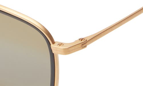 Maui Jim 53mm Core Square Polarized Sunglasses In Gold Gold Bronze