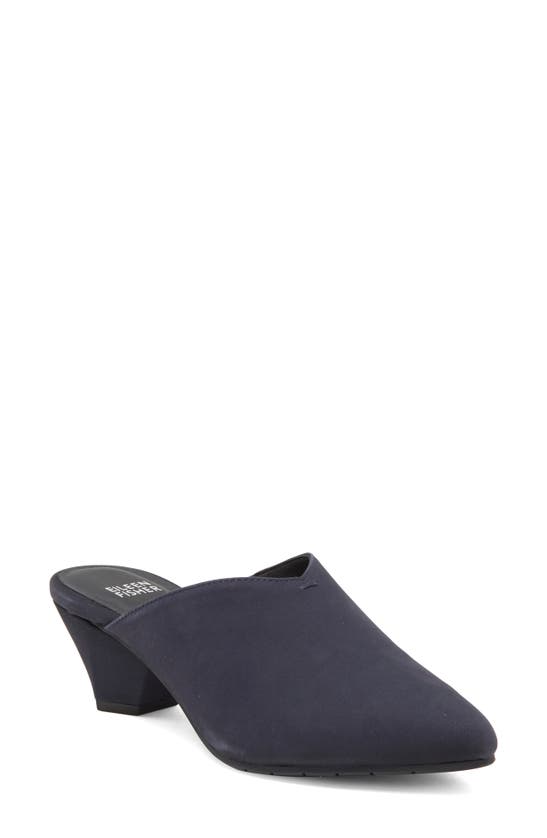 Eileen Fisher Jive Pointed Toe Mule In Midnight