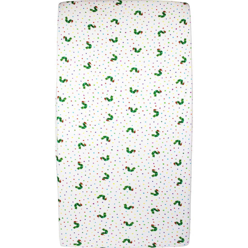 L'ovedbaby X The Very Hungry Caterpillar Fitted Organic Cotton Crib Sheet