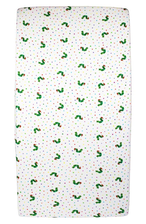 L'Ovedbaby x The Very Hungry Caterpillar Fitted Organic Cotton Crib Sheet at Nordstrom