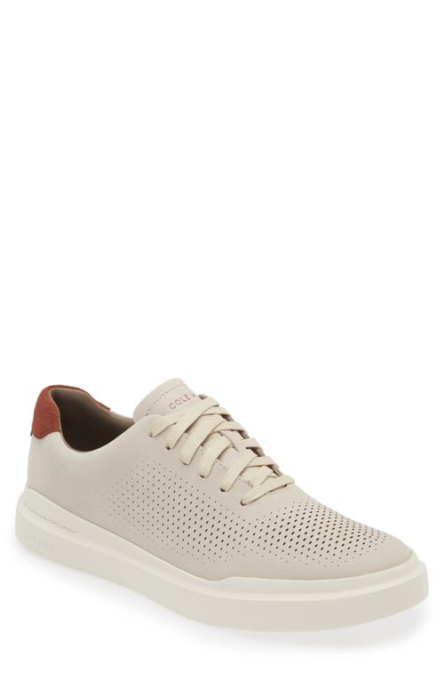 Shop Cole Haan Grandpro Rally Sneaker In Silver Lining/ivory