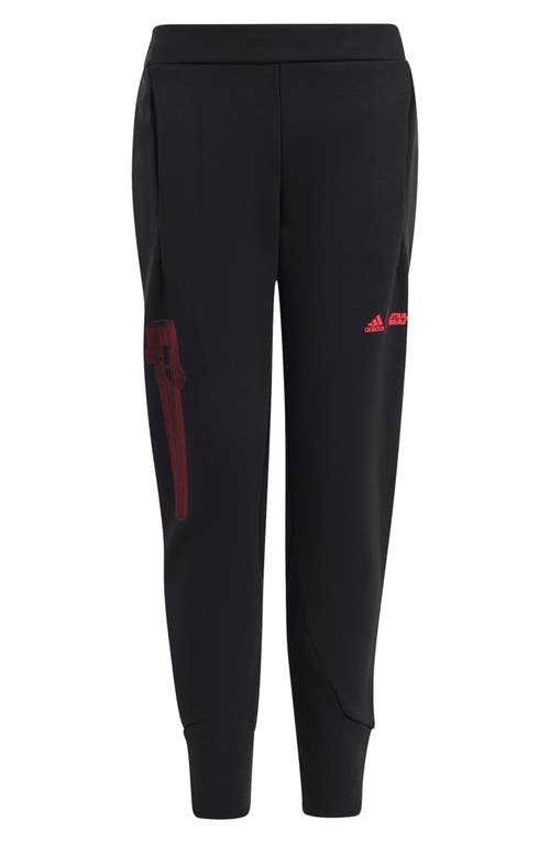 Adidas Originals Adidas X Star Wars™ Kids' Z.n.e. Joggers In Black/bright Red