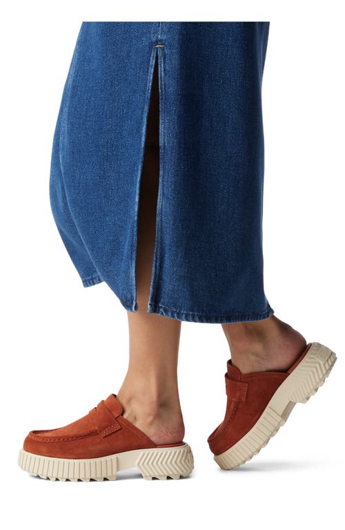Sorel Ona Ave Penny Loafer Mule In Sanguine/ Bleached Ceramic