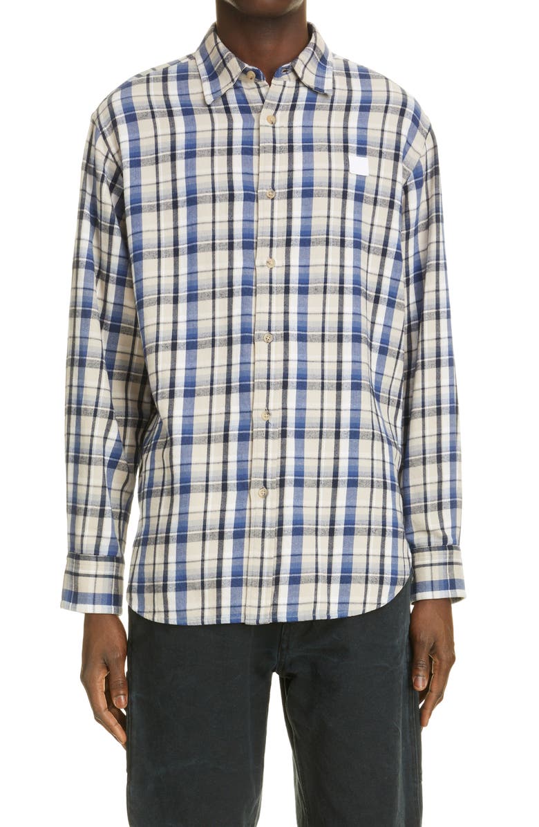 Acne Studios Saco Check Cotton Flannel Shirt Nordstrom Acne Studios Saco Check Cotton Flannel Shirt Nordstrom