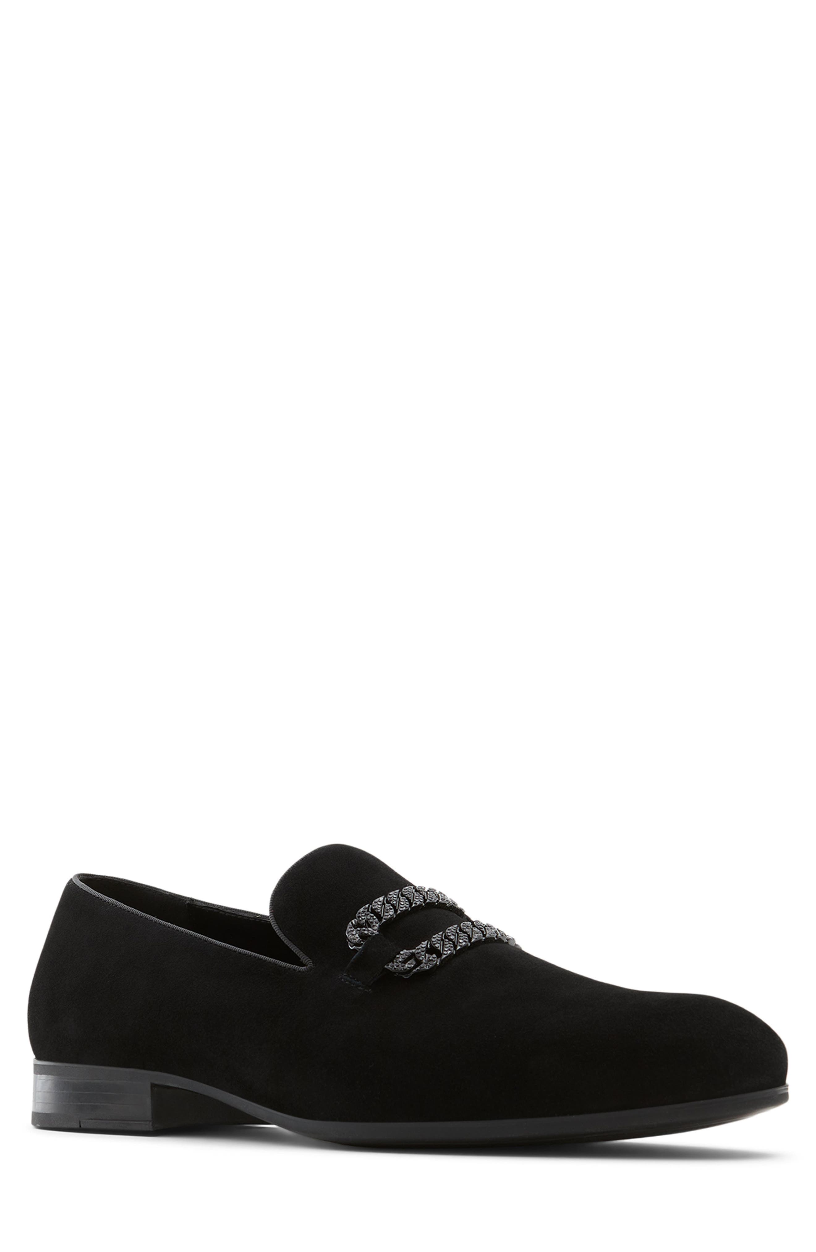 aldo mens suede loafers