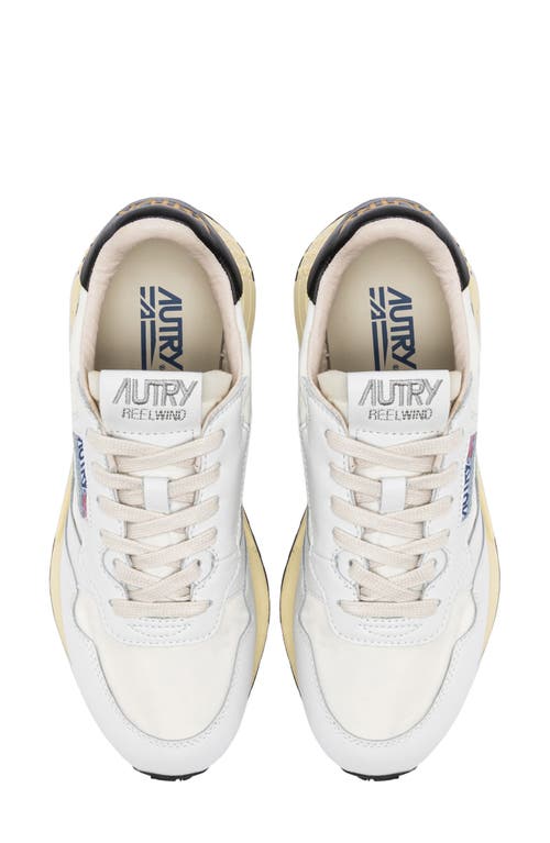 Shop Autry Reelwind Low Water Resistant Sneaker In White/amazon