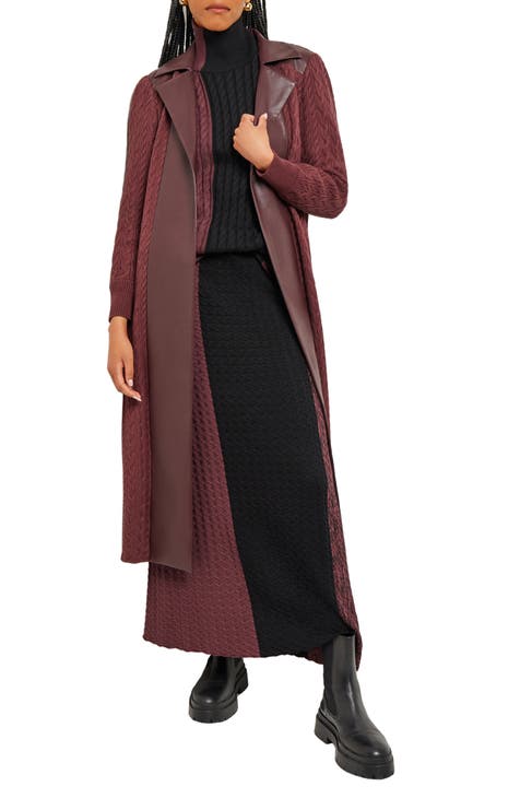 Belted Shawl Collar Coat - Willow Jane