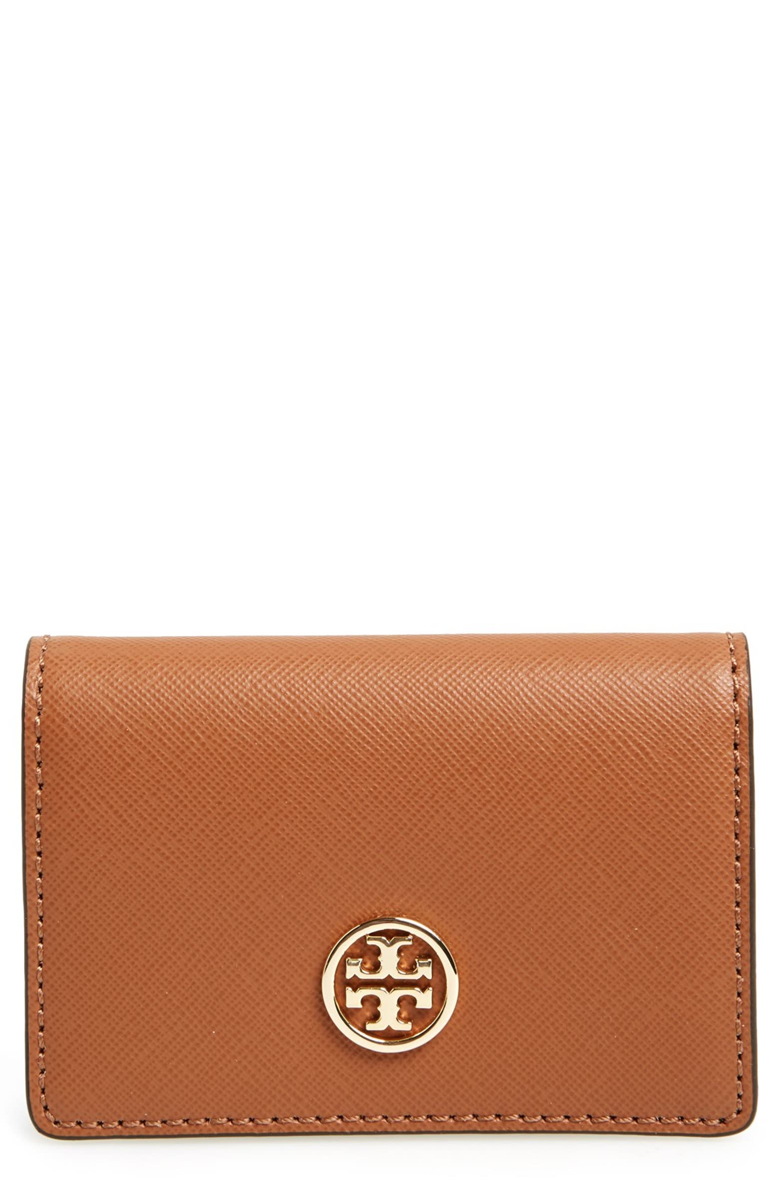 Tory Burch 'Robinson' Saffiano Leather Card Case | Nordstrom