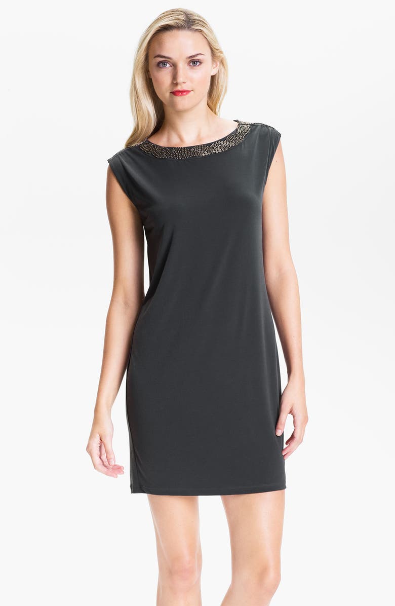 Calvin Klein Draped Back Jersey Shift Dress | Nordstrom