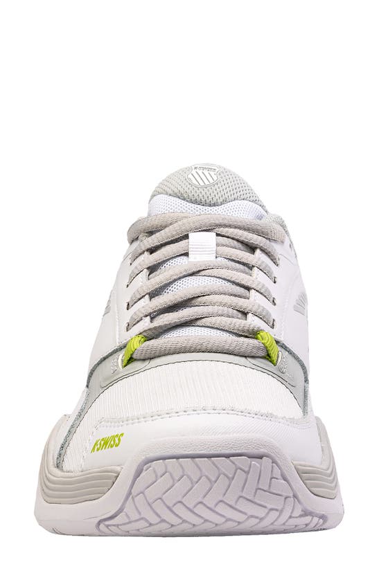 K-swiss Speedex Tennis Shoe In White/ Grey Violet