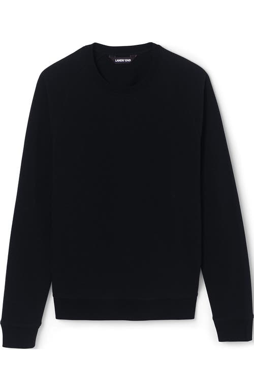 Lands' End School Uniform Adult Long Sleeve Crewneck Sweatshirt In Black