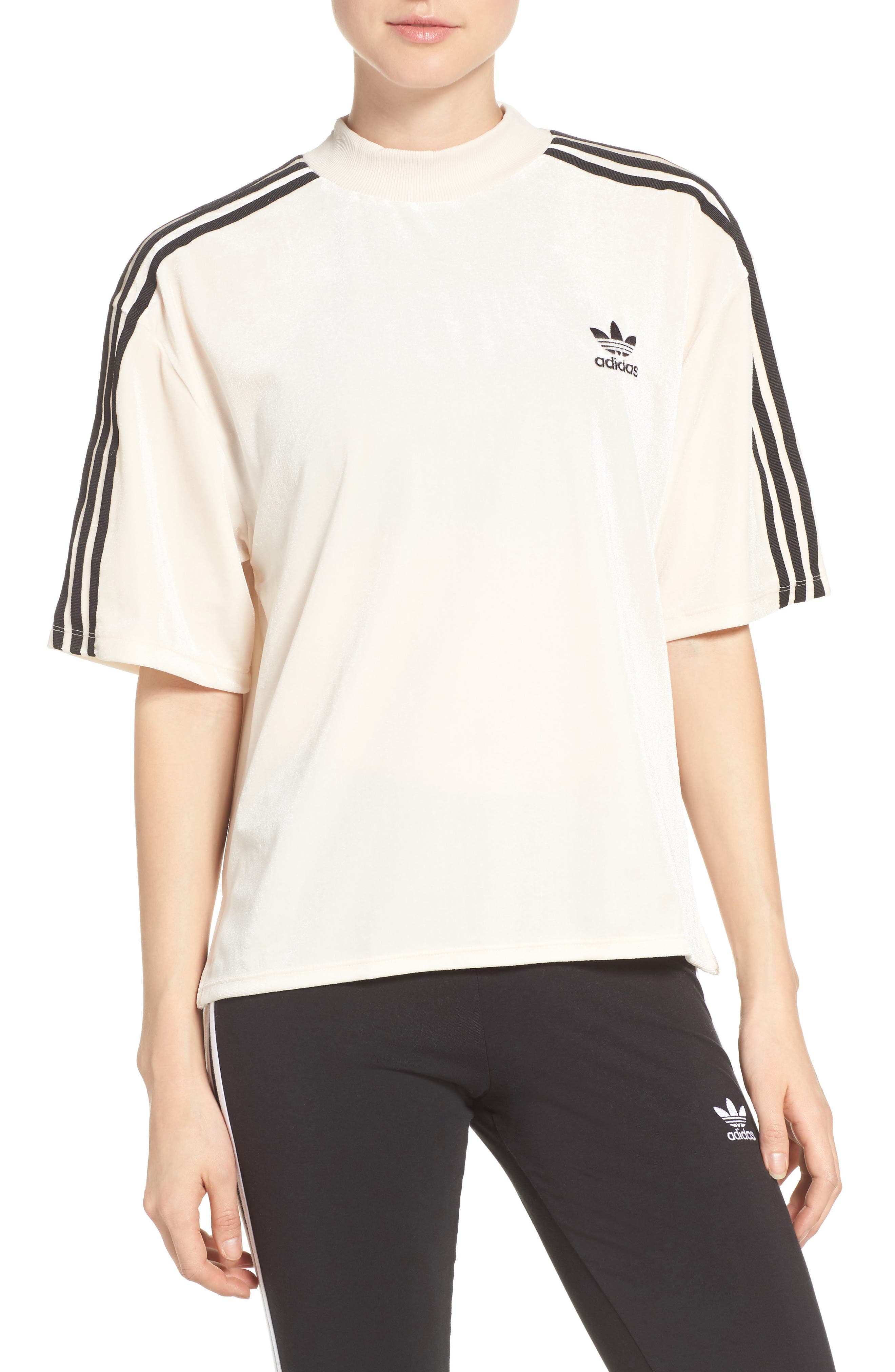 adidas cozy velour tee