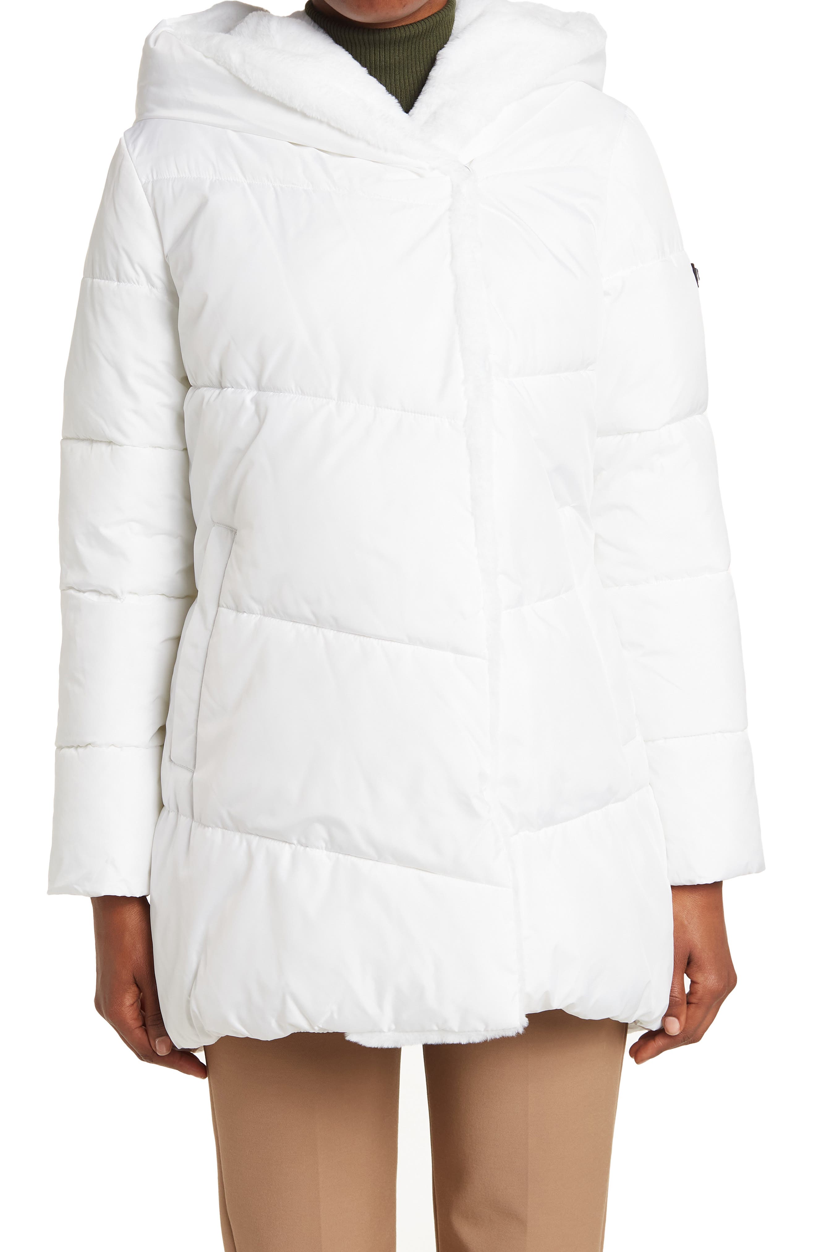 bcbgmaxazria eco down fill super puffer coat