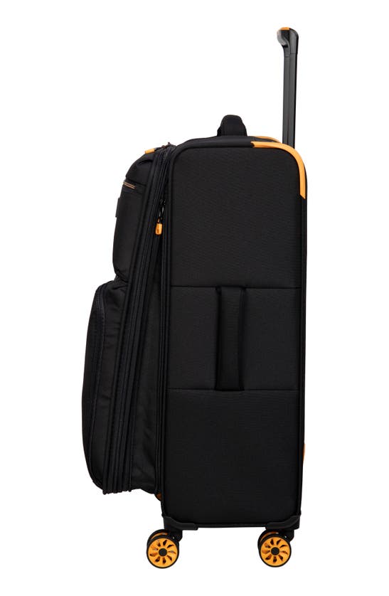 Shop It Luggage Mega Lite 18-inch Softside Spinner Luggage In Black