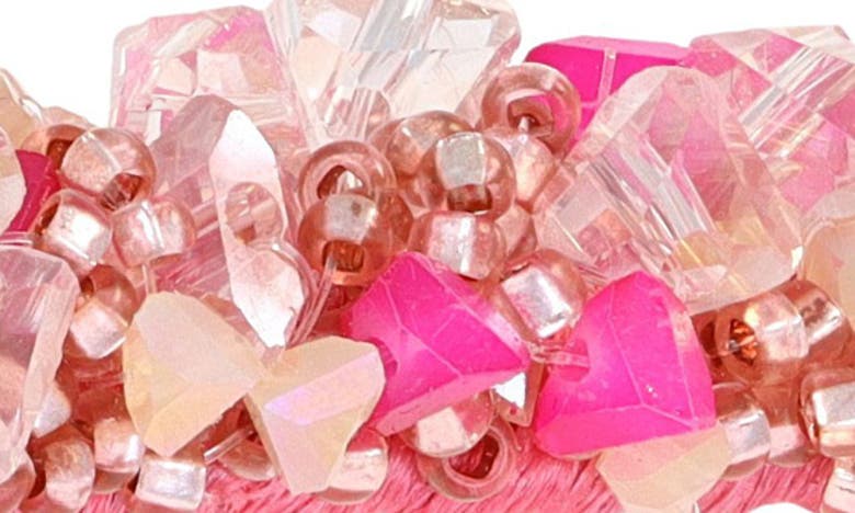 Shop L Erickson L. Erickson Mini Jana Crystal Pinch Clip In Fuchsia