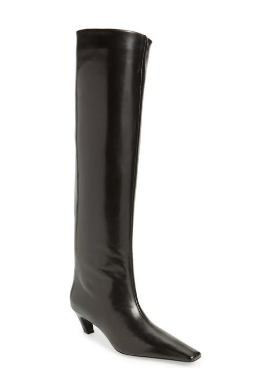 Shop Khaite Davis Knee High Boot In Black