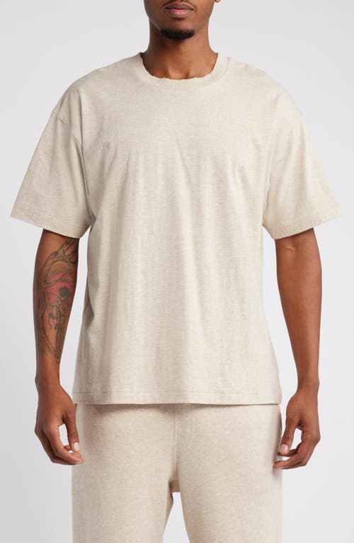 Elwood Core Oversize Organic Cotton Jersey T-shirt In Oatmeal