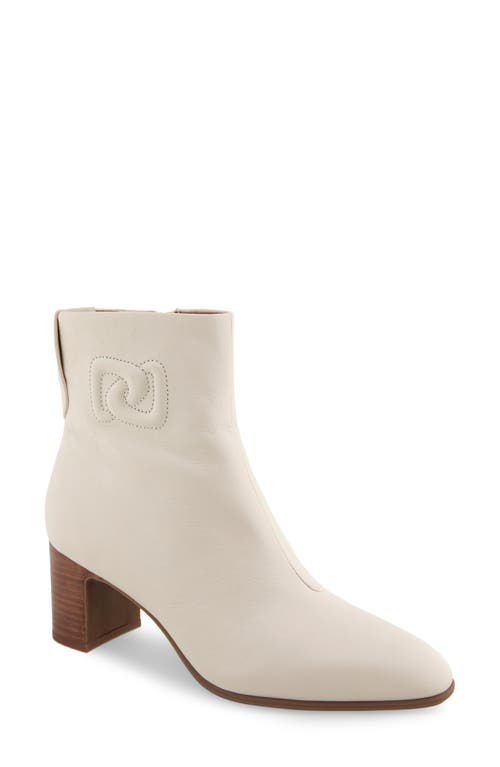 Shop Aerosoles Magnus Logo Bootie In Eggnog Leather