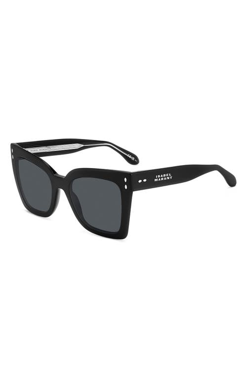 Isabel Marant Cat-eye Sunglasses In Black/grey