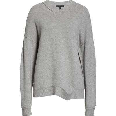 Eileen Fisher Distressed Recycled Cashmere Blend Sweater, Grey (Unisex) (Nordstrom Exclusive)