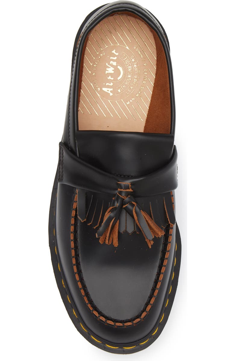 Dr. Martens Adrian Made in England Tassel Loafer, Alternate, color, Black Quilon