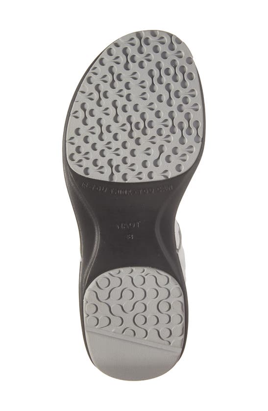 Naot Kayla Sport Wedge Sandal In Soft White Leather