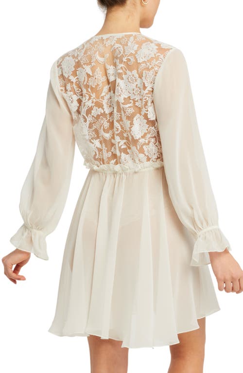 Shop Rya Collection Amalfi Embroidered Robe In Ivory