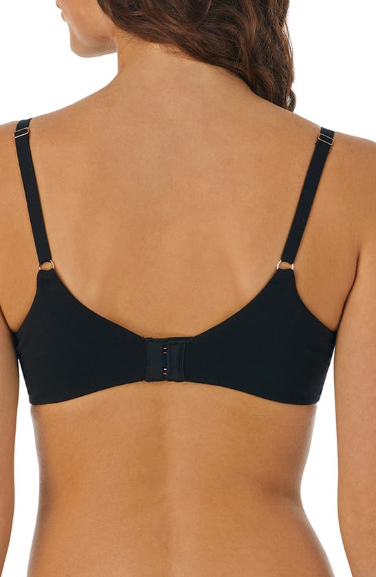 Shop Le Mystere Cotton Touch Uplift Underwire Push-up Bra In Black