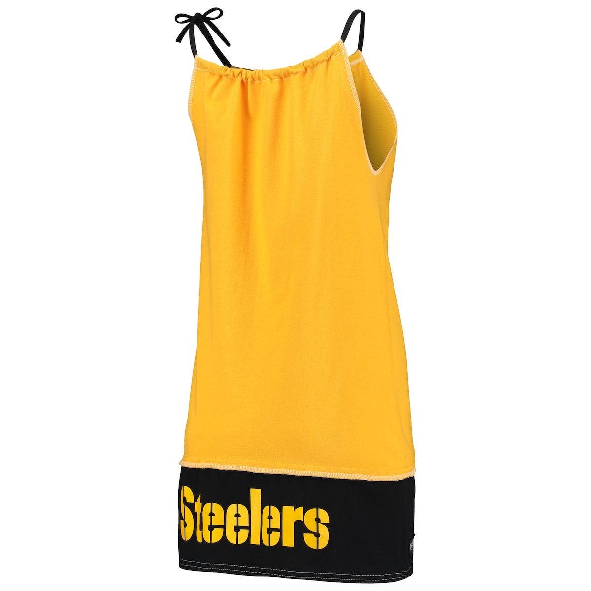 Womens Gold Pittsburgh Steelers Sustainable Vintage Tank Dress at Nordstrom Nordstrom Women Clothing Dresses Vintage Dresses 