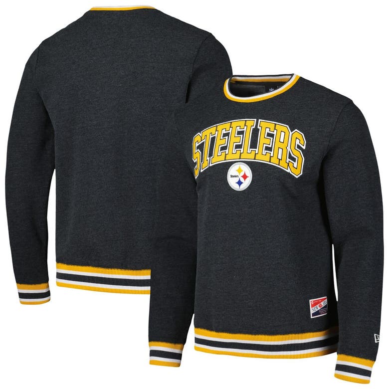 New Era Black Pittsburgh Steelers Pullover Sweatshirt