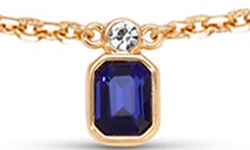 Ettika Deco Charm Necklace In Sapphire