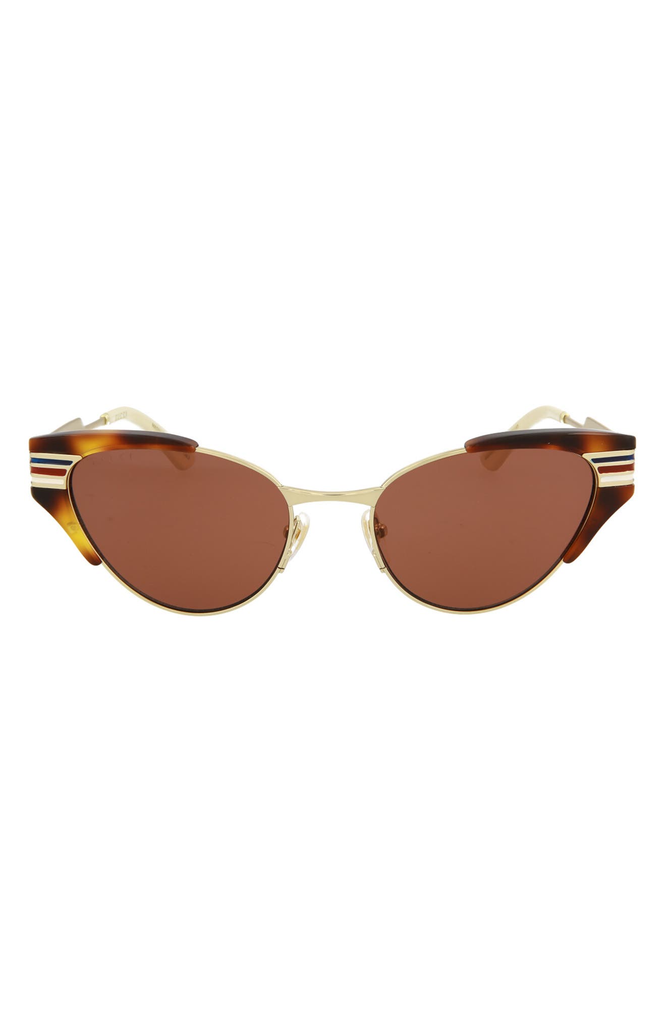 gucci novelty 55mm cat eye sunglasses