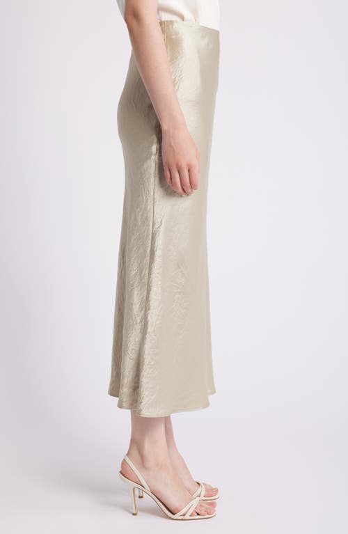 Shop Hugo Boss Boss Vesatie Bias Cut Maxi Skirt In Dried Sage