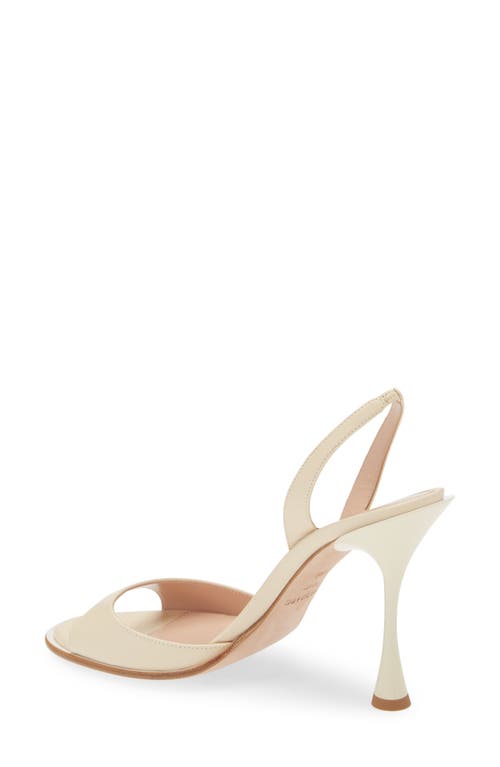 Betzábe Slingback Sandal In Ivory Nappa White Detail