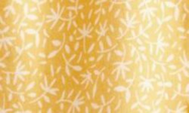 Shop Next Kids' Ditsy Embroidery Detail Cotton Dress In Lemon Yellow