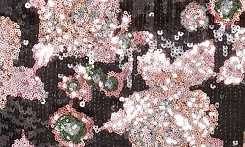 DRESS THE POPULATION DRESS THE POPULATION PARIS SEQUIN RUFFLE STRAPLESS GOWN