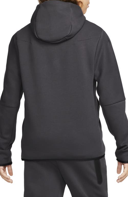 Shop Nike Tech Fleece Pullover Graphic Hoodie In Anthracite/anthracite