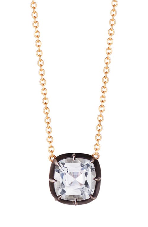 image Fred Leighton Collet Cushion White Topaz Pendant Necklace At Nordstrom